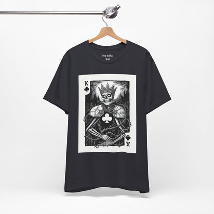 King of Clubs Skeleton Playing Card T‑Shirt