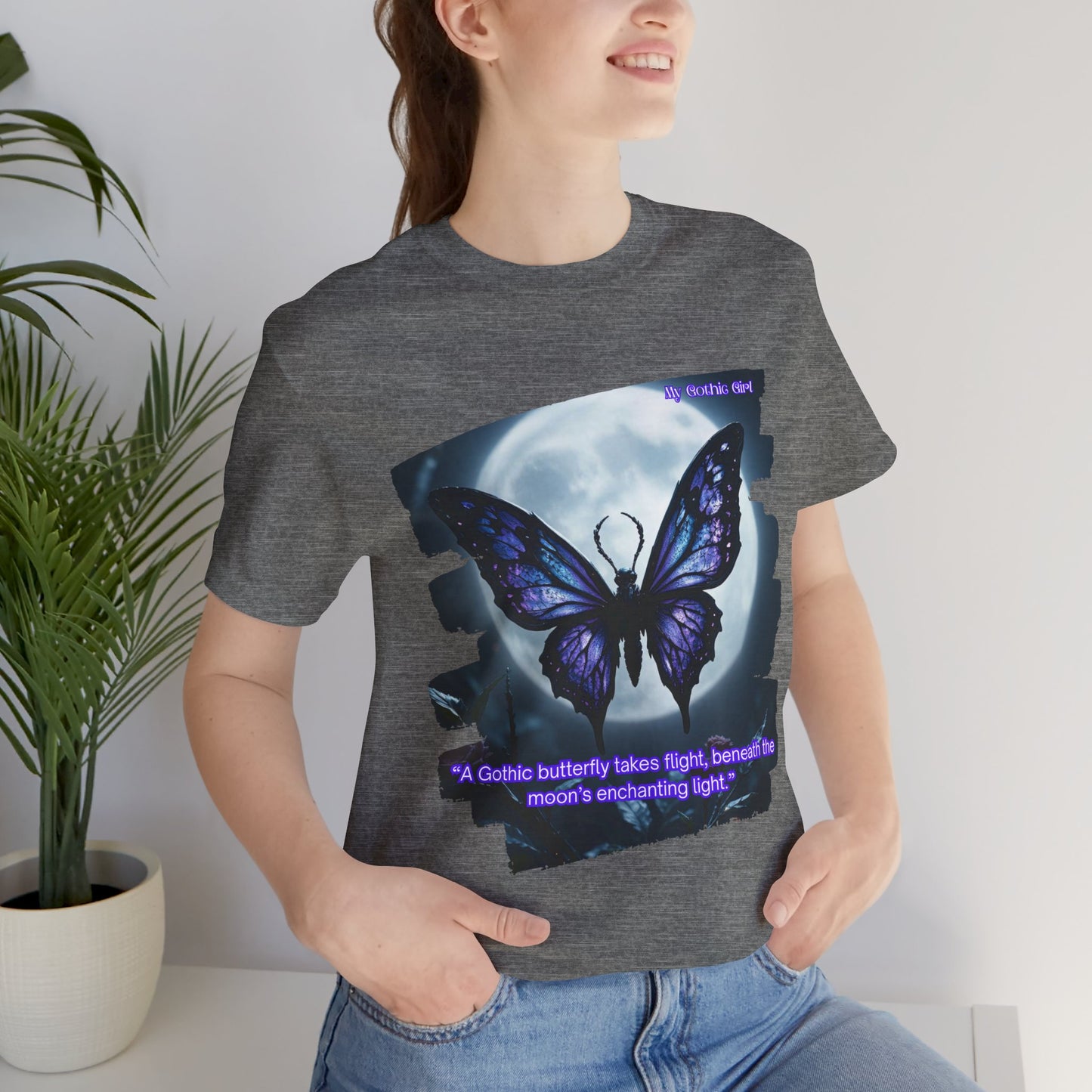 My Gothic Girl Graphic Tee – Whimsy Goth Streetwear, Dark Poetry Fashion, Alt Aesthetic Apparel