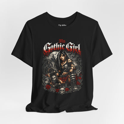 My Gothic Girl - Skater Girl Short Sleeve T Shirt