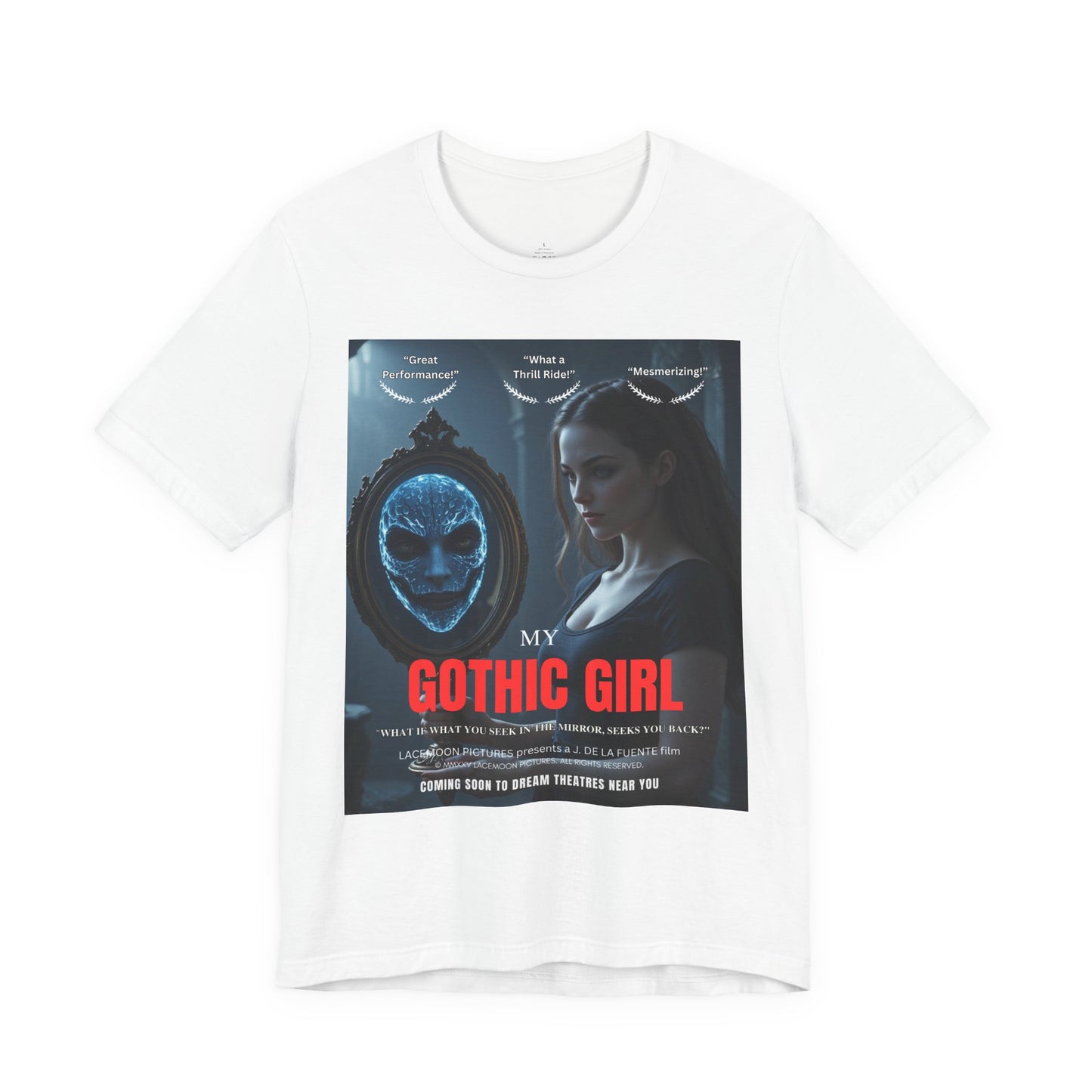 My Gothic Girl "Movie Poster" Graphic Tee – Gothic Streetwear, Whimsy Goth, Dark Poetry Alt Fashion