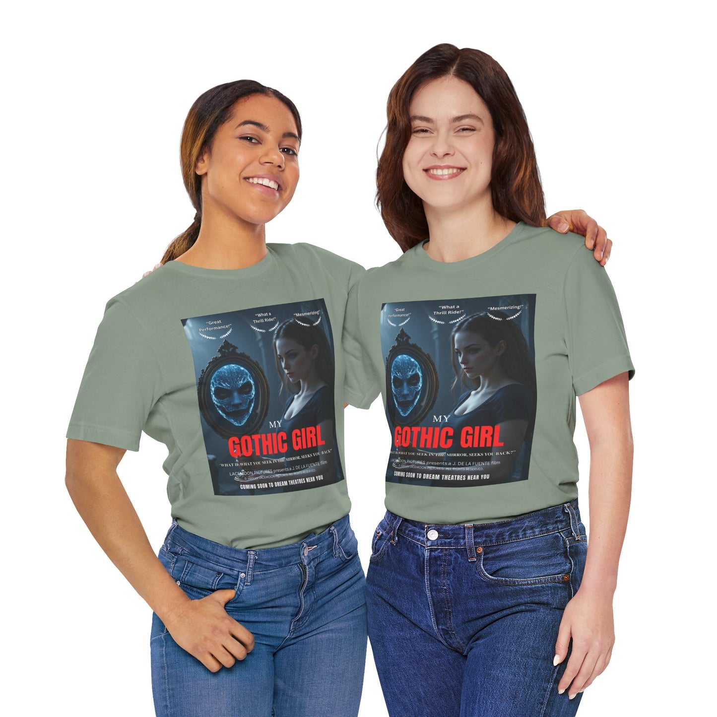 My Gothic Girl "Movie Poster" Graphic Tee – Gothic Streetwear, Whimsy Goth, Dark Poetry Alt Fashion