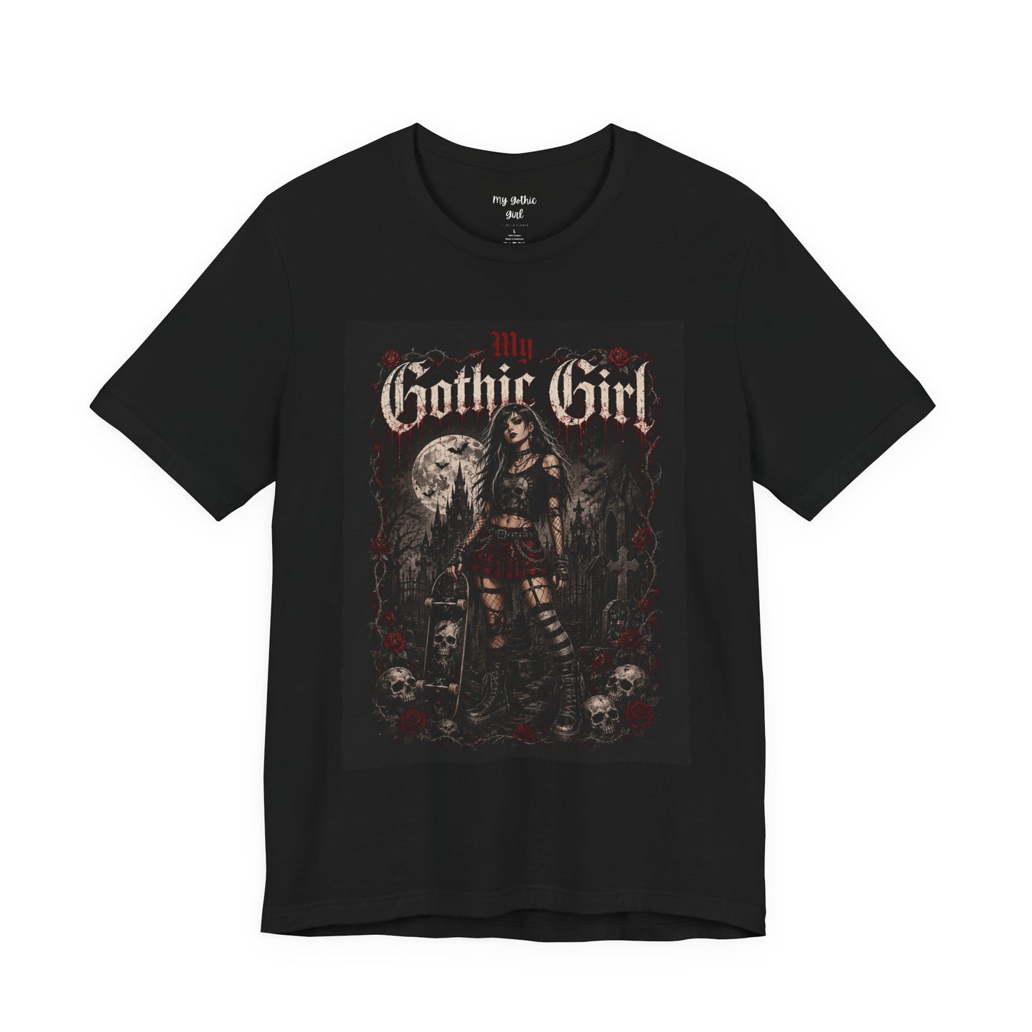 My Gothic Girl - Skater Girl Short Sleeve T Shirt
