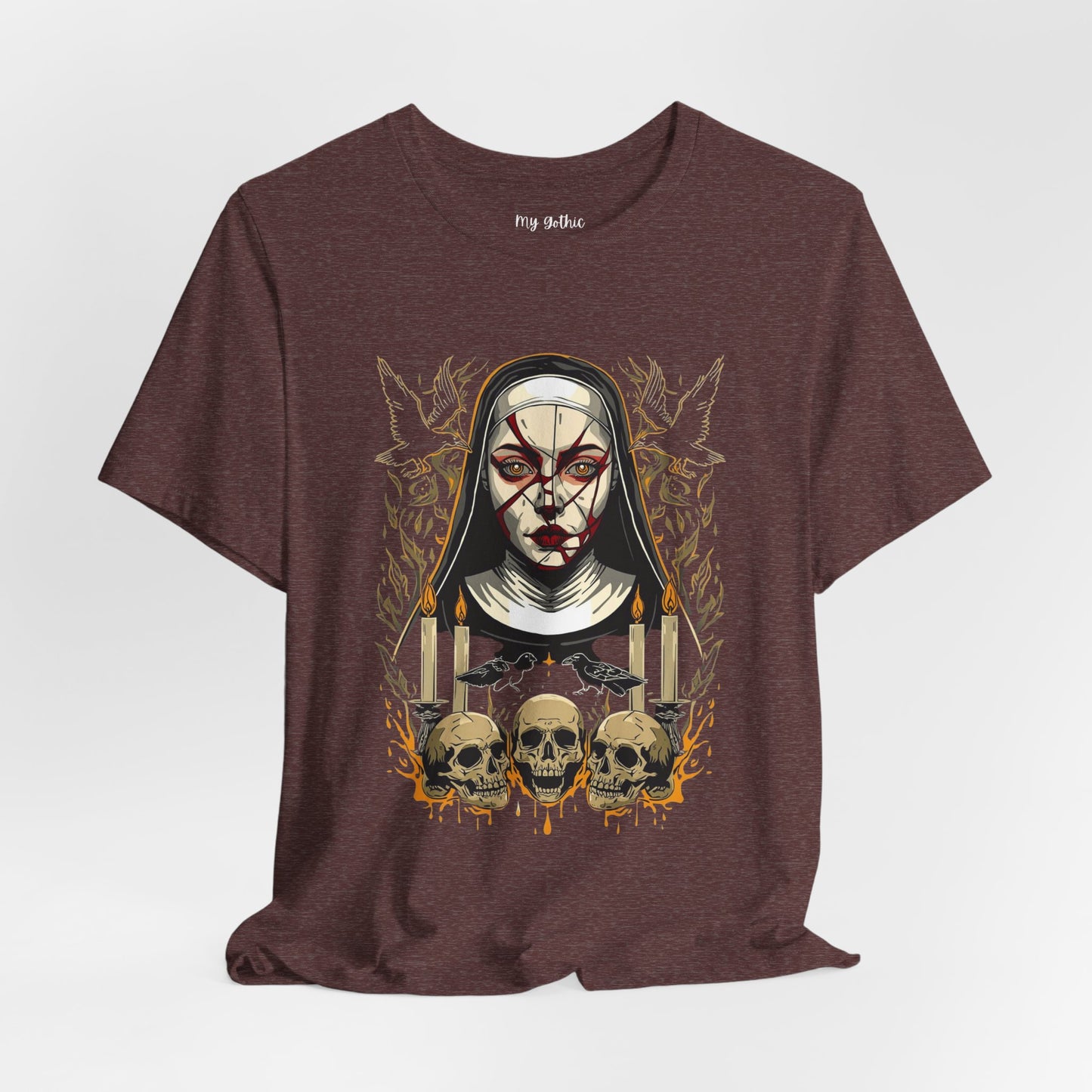Nocturne Nun Gothic Pop Art T-Shirt
