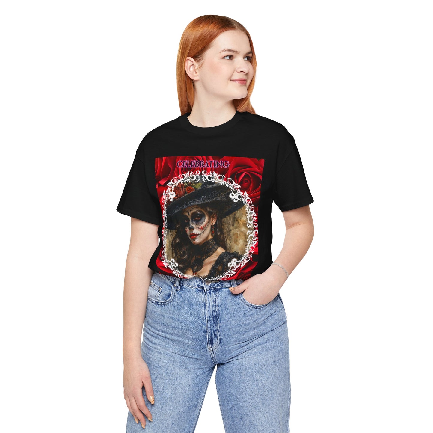My Gothic Girl Dia De Los Muertos Graphic Tee – Gothic Streetwear, Whimsy Goth, Dark Poetry Alt Fashion
