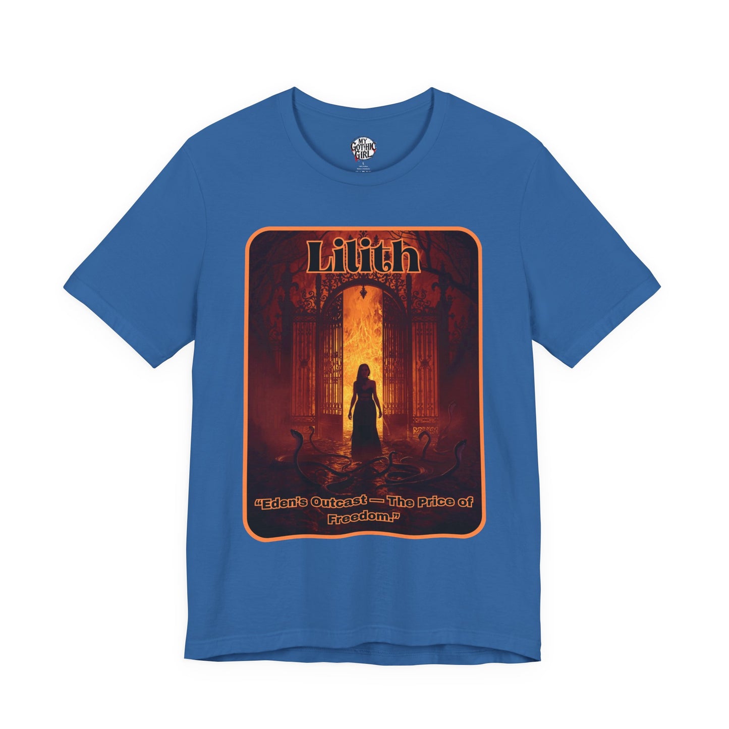 “Lilith  —  Eden’s Outcast, The Price of Freedom.” Graphic T-Shirt – Alt Aesthetic Poetic Goth Street-wear