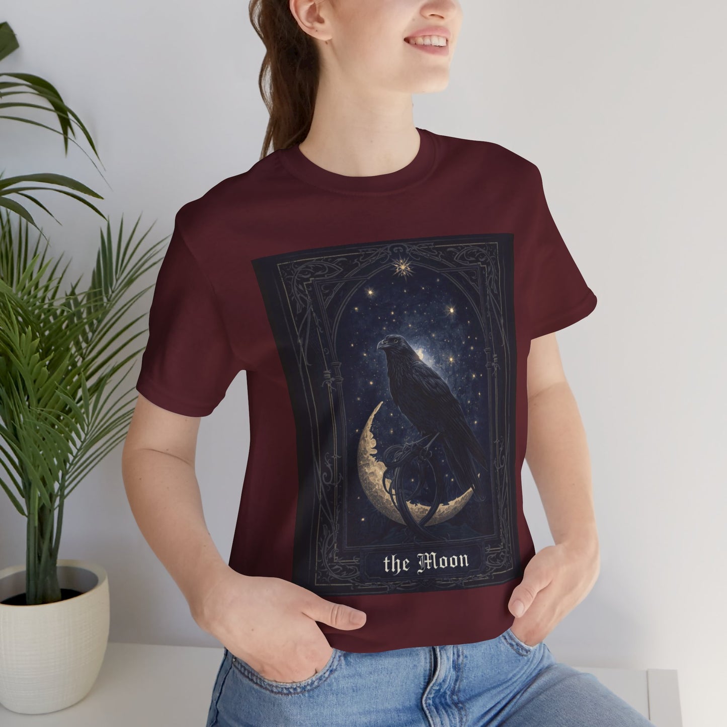 My Gothic Girl "Raven Moon" Graphic T-Shirt Unisex Gothic Dark Fashion Casual Wear