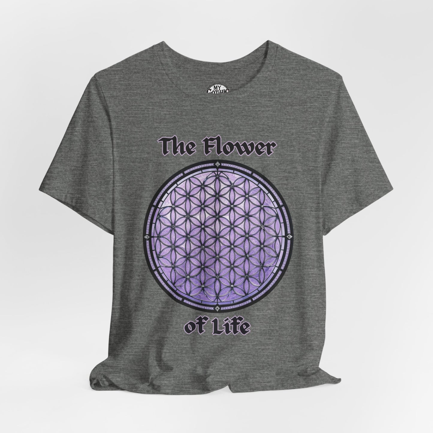 "The Flower of Life"  Gothic Graphic T-Shirt – Alt Aesthetic Poetic Goth Street-wear