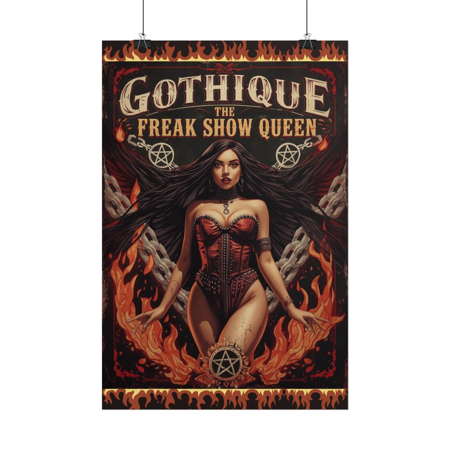 Gothique The Freak Show Queen - Wall Art Poster