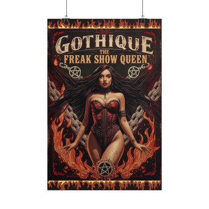 Gothique The Freak Show Queen - Wall Art Poster