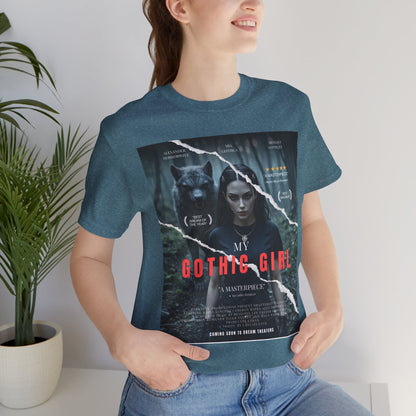My Gothic Girl T-Shirt "Movie Poster" – Whimsy Goth Streetwear, Dark Poetry Fashion, Alt Aesthetic Apparel