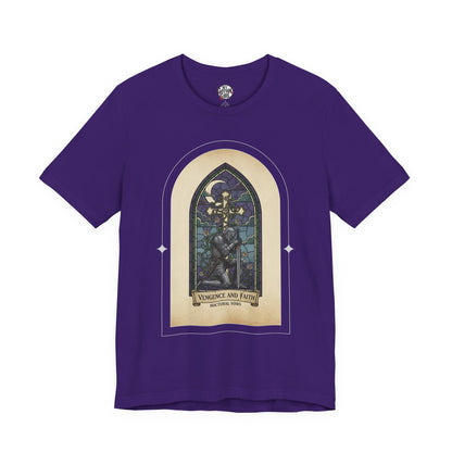 "Vengeance and Faith"  Gothic Graphic T-Shirt – Alt Aesthetic Poetic Goth Streetwear