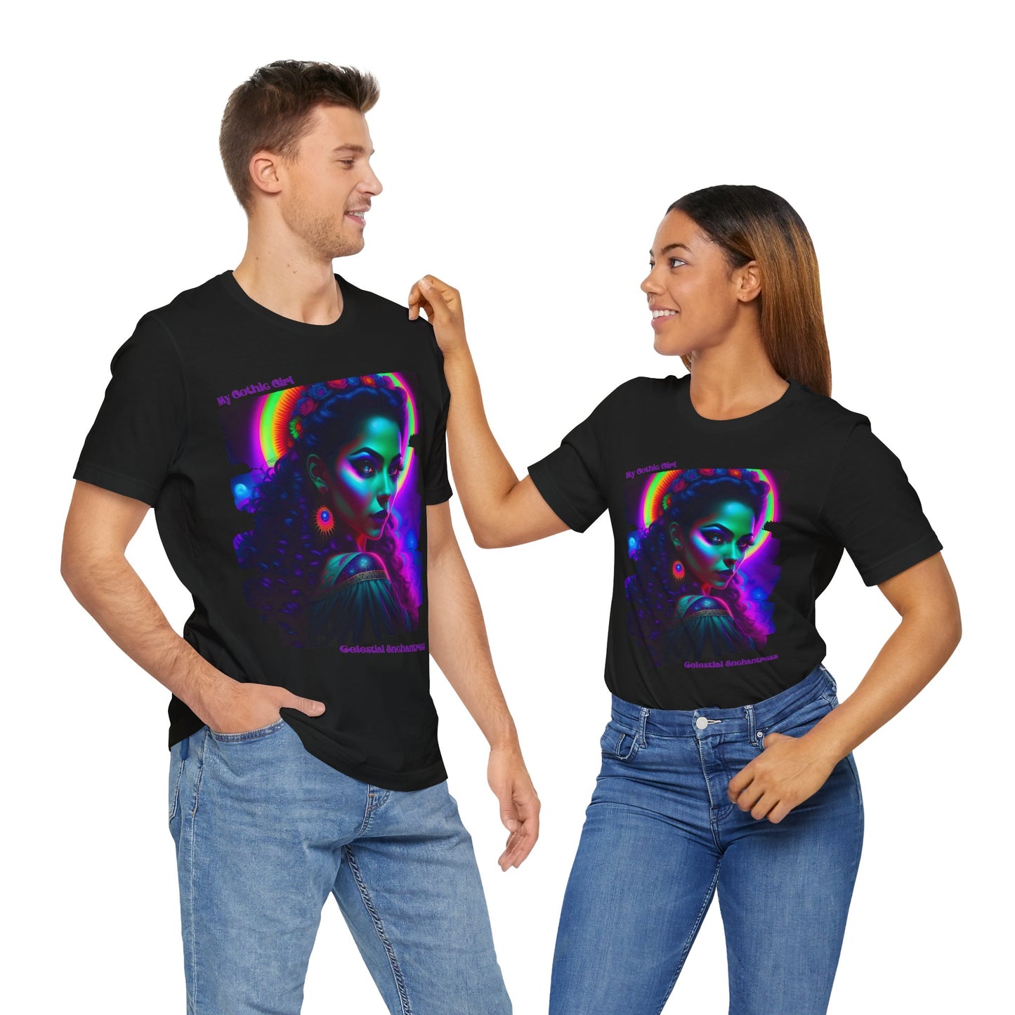 Celestial Enchantress Poetic Goth Graphic Tee – My Gothic Girl