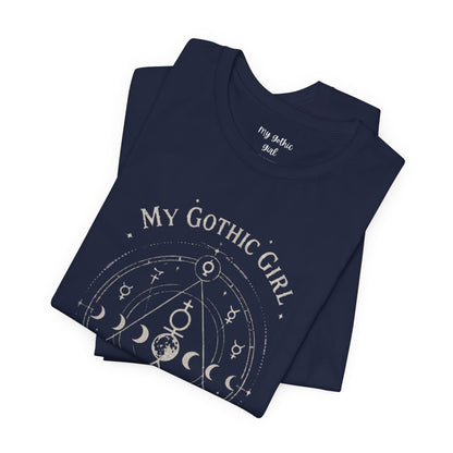 My Gothic Girl "The Alchemist" Gothic Design Short Sleeve T Shirt