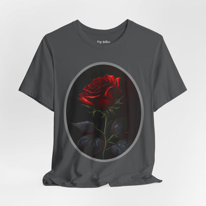 My Gothic Girl T-Shirts for Women & Men "Linda's Red Rose" Dark Aesthetic & Alternative Tees – My Gothic Girl