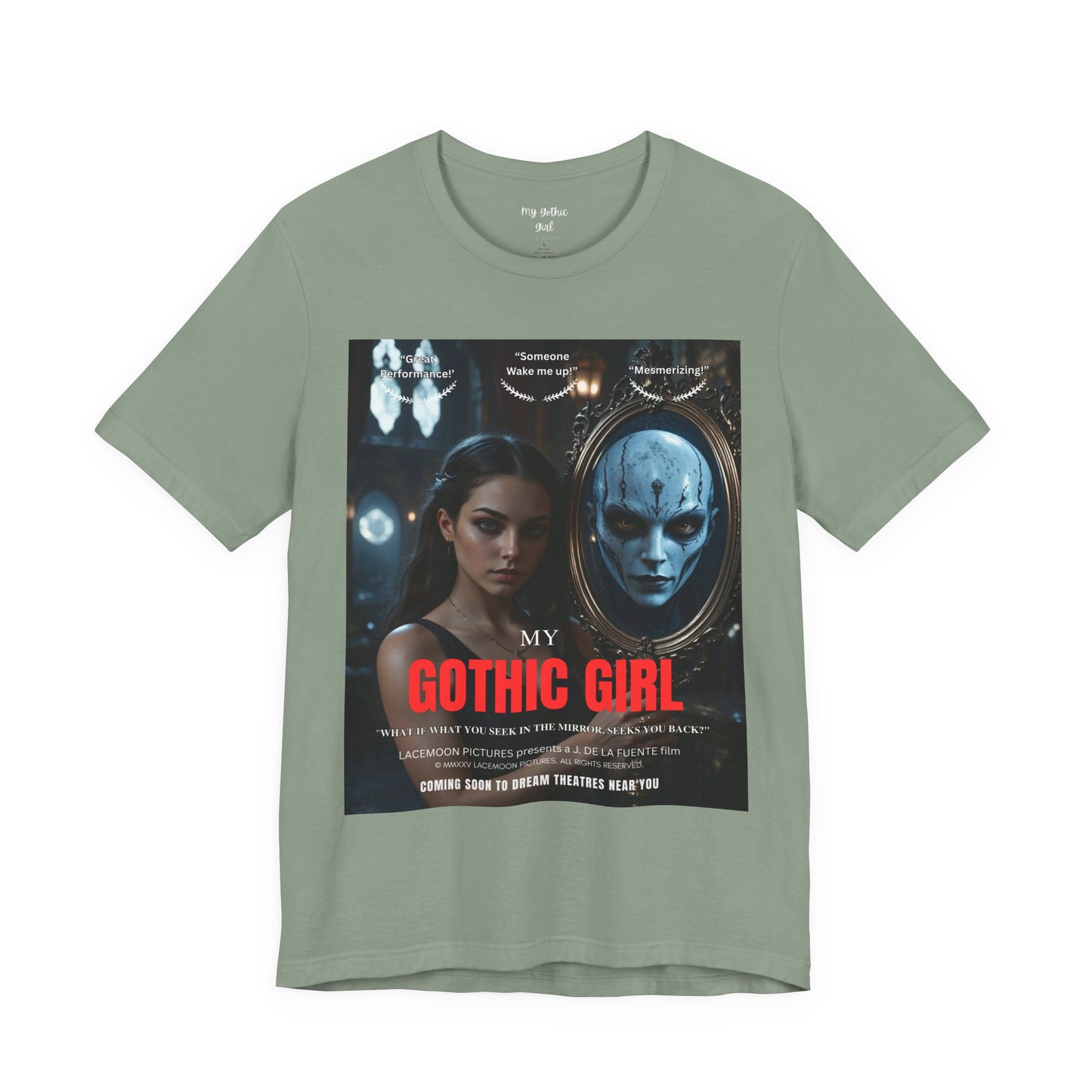 My Gothic Girl T-Shirt "Movie Poster" – Whimsy Goth Streetwear, Dark Poetry Fashion, Alt Aesthetic Apparel