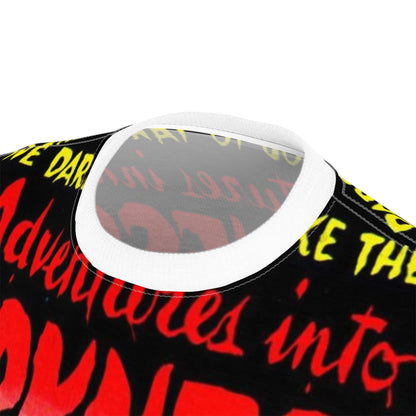 Vintage Horror Comic Tee — "Adventures into Darkness"