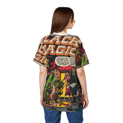 Vintage Horror Comic Tee — "Black Magic"