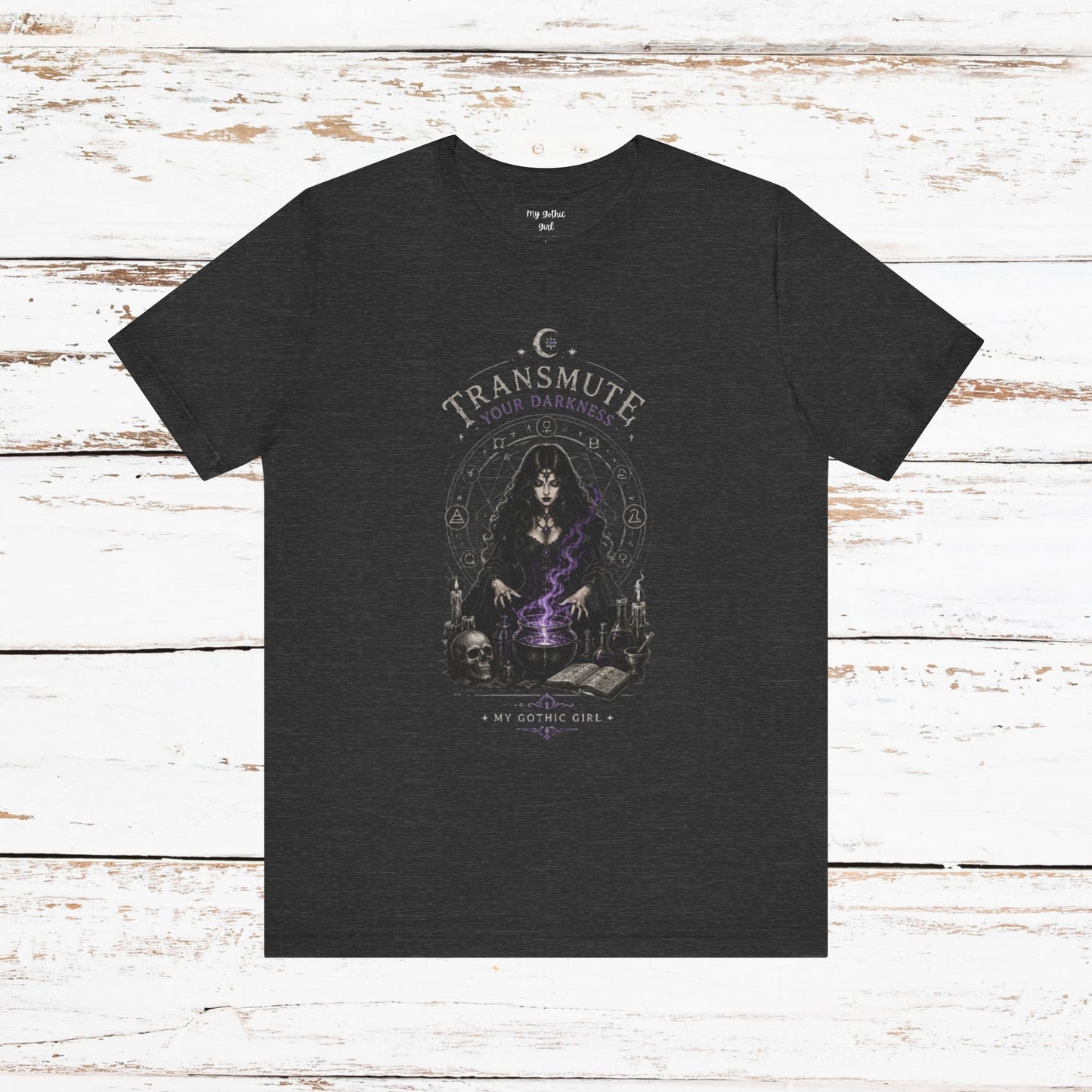 Transmute Your Darkness Alchemist Arts Tee — Witchy Occult Graphic T-Shirt