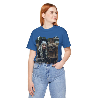 My Gothic Girl T-Shirt "Scarecrow Friend" – Whimsy Goth Streetwear, Dark Poetry Fashion, Alt Aesthetic Apparel