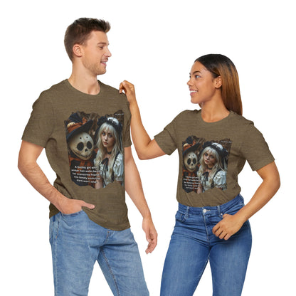 My Gothic Girl T-Shirt "Scarecrow Friend" – Whimsy Goth Streetwear, Dark Poetry Fashion, Alt Aesthetic Apparel