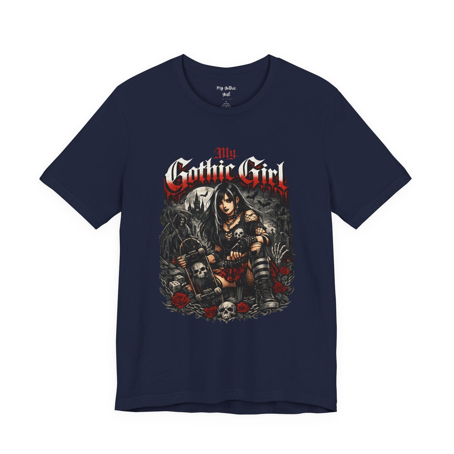 My Gothic Girl - Skater Girl Short Sleeve T Shirt