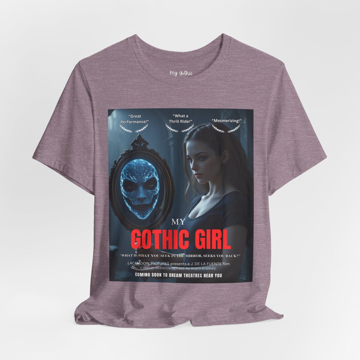 My Gothic Girl "Movie Poster" Graphic Tee – Gothic Streetwear, Whimsy Goth, Dark Poetry Alt Fashion