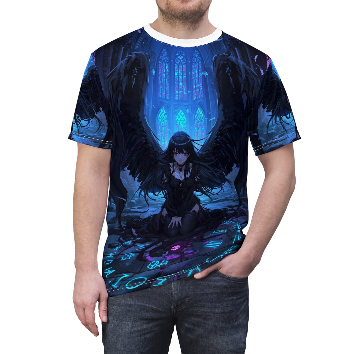 Fallen Angel in Ruins Gothic Tee