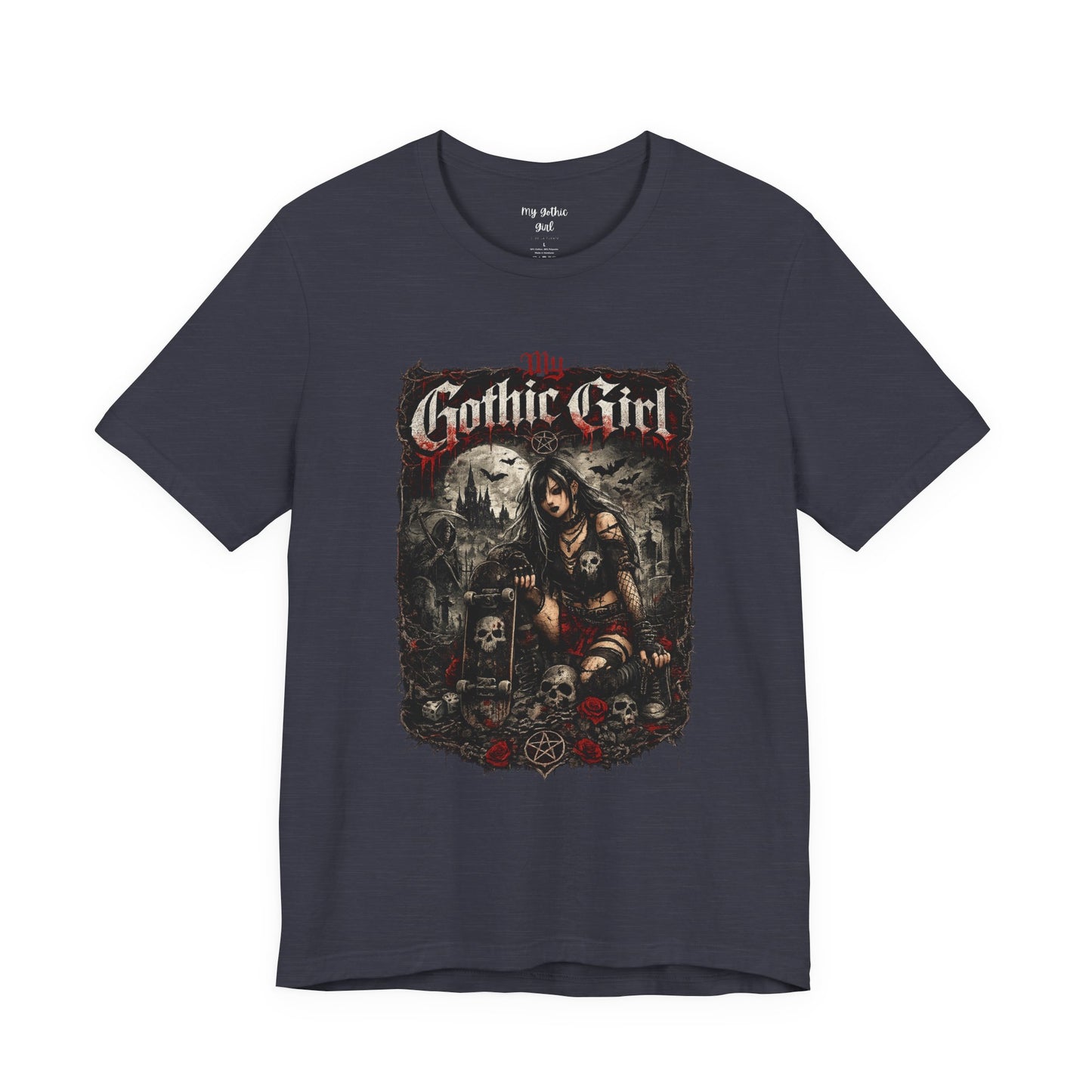 My Gothic Girl - Skater Girl Short Sleeve T Shirt