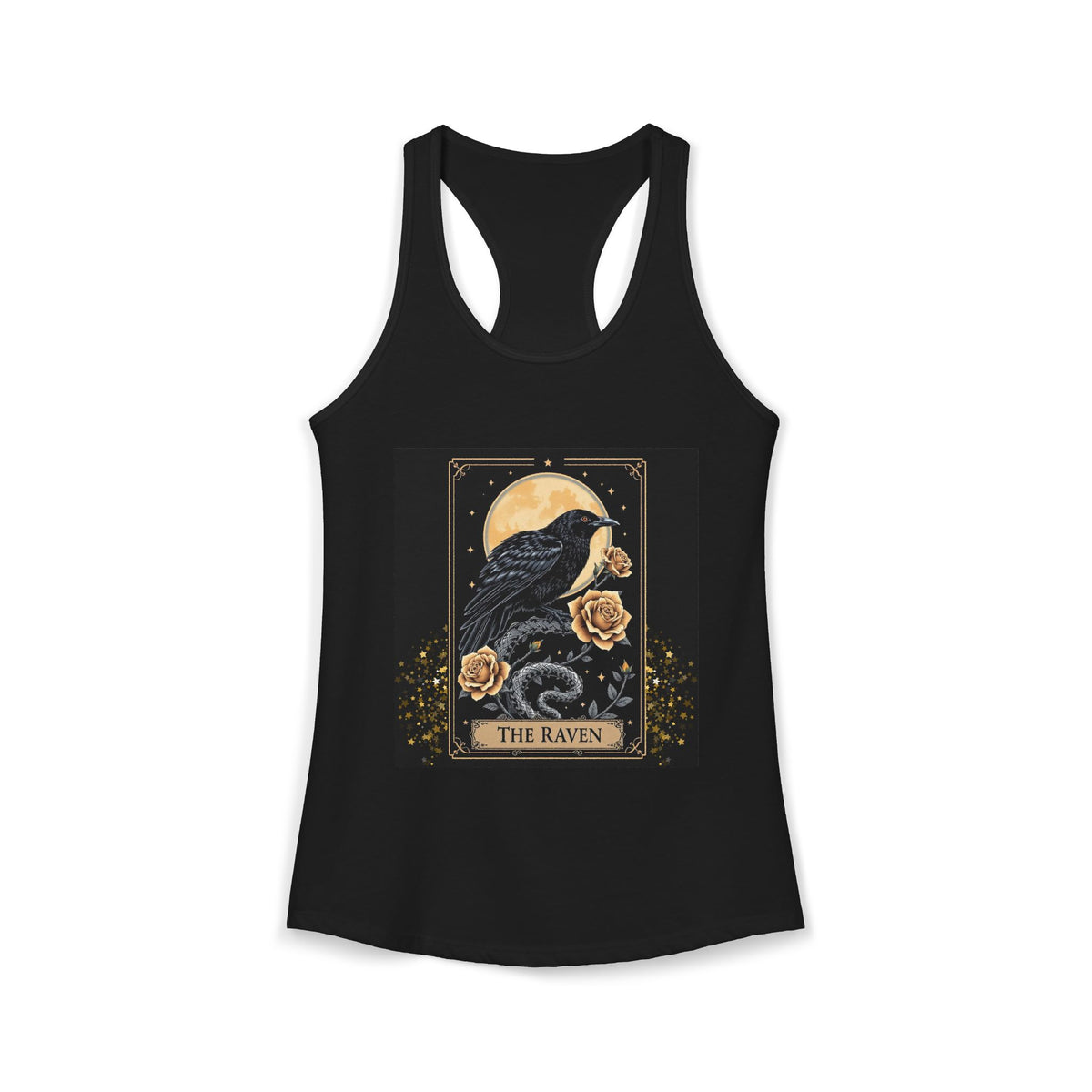 The Raven Tarot Card Women's Tank Top — Gothic Mystic