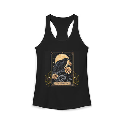 The Raven Tarot Card Women's Tank Top — Gothic Mystic