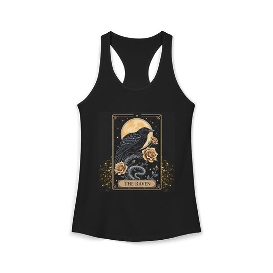 The Raven Tarot Card Women's Tank Top — Gothic Mystic
