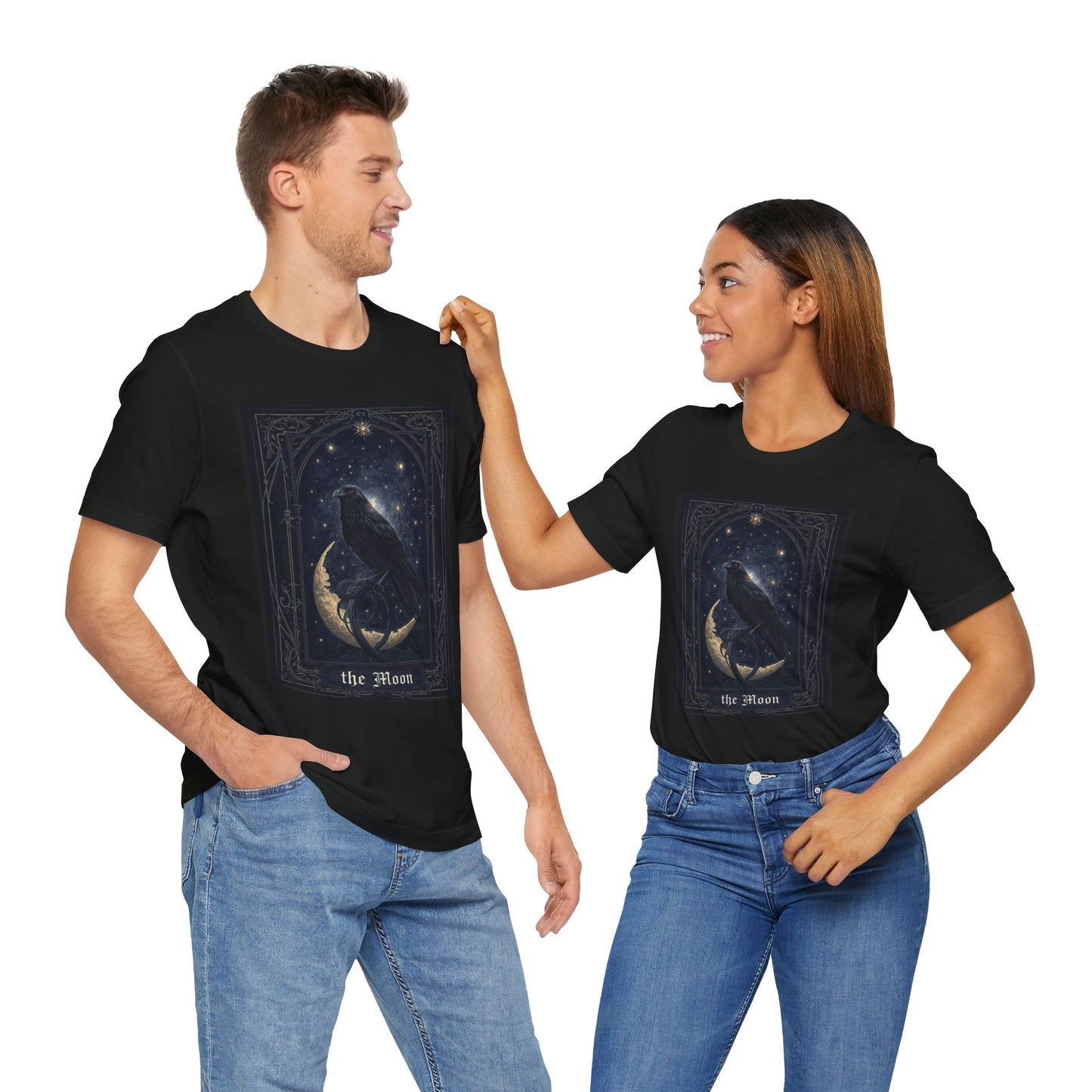 My Gothic Girl "Raven Moon" Graphic T-Shirt Unisex Gothic Dark Fashion Casual Wear