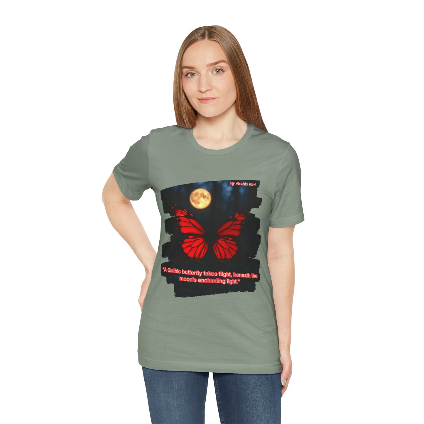 My Gothic Girl Graphic Tee – Whimsy Goth Streetwear, Dark Poetry Fashion, Alt Aesthetic Apparel