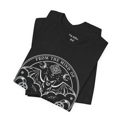 "From The Mind Of Bram Stoker" Gothic Literary Horror T-Shirt