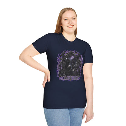 Gothic Mirror T-Shirt — "My Gothic Girl" Dark Violet Graphic Tee