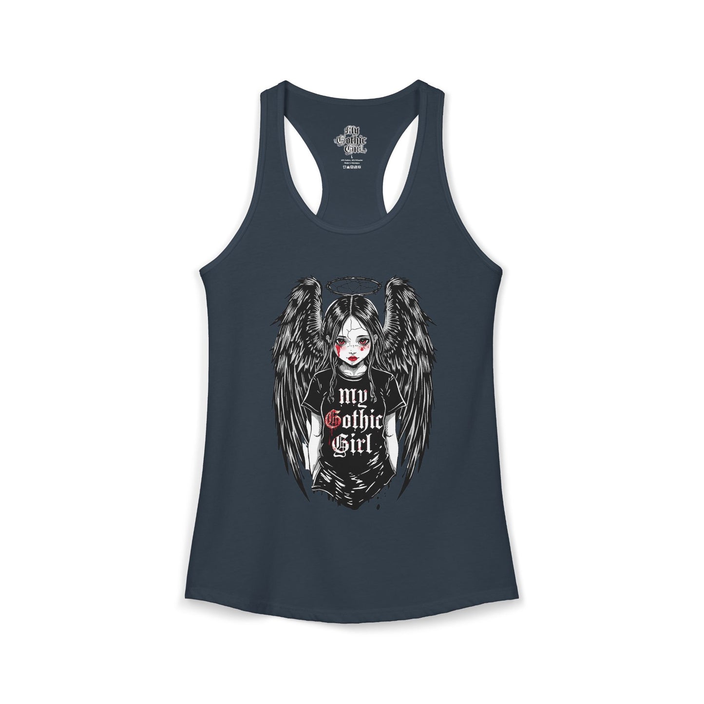 My Gothic Girl "Fallen Angel" — Women's Racer-back Tank Top