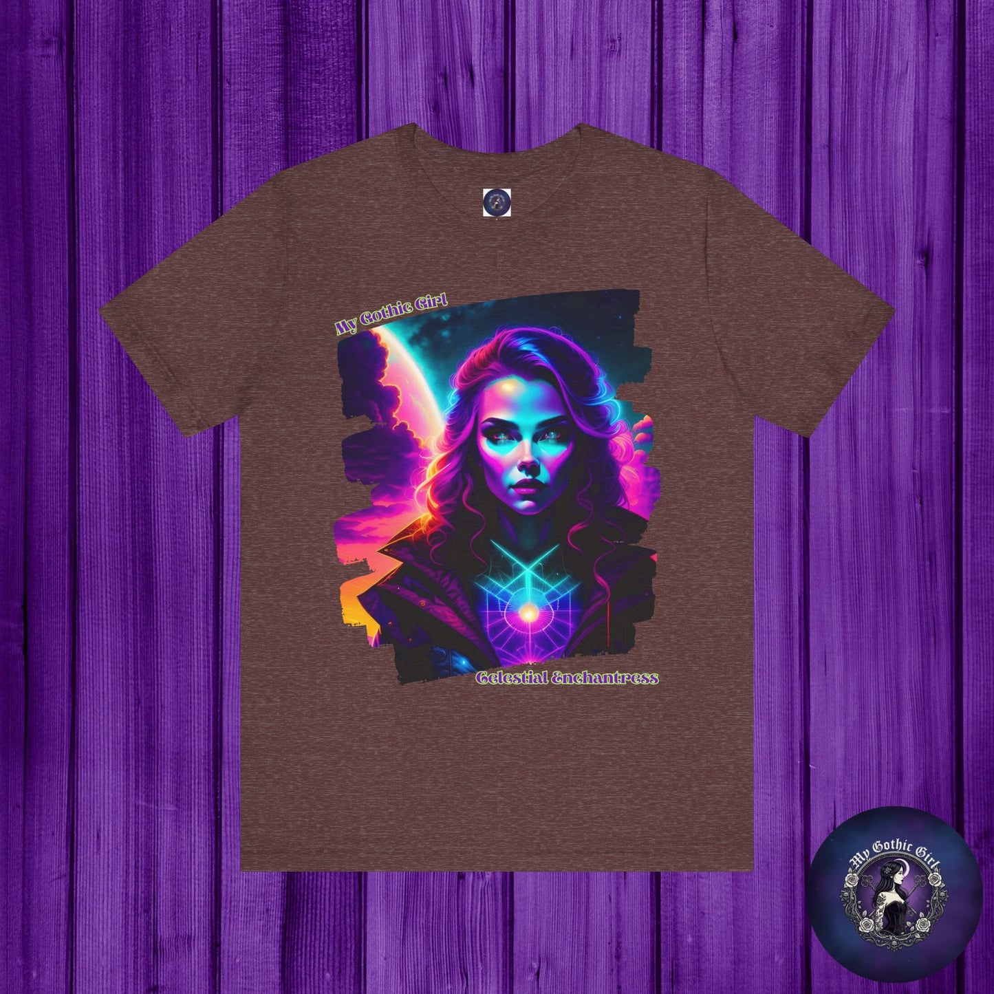Celestial Enchantress Poetic Goth Graphic Tee – My Gothic Girl