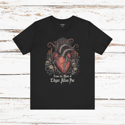 "From The Mind Of Edgar Allan Poe"  Gothic Literary T-Shirt