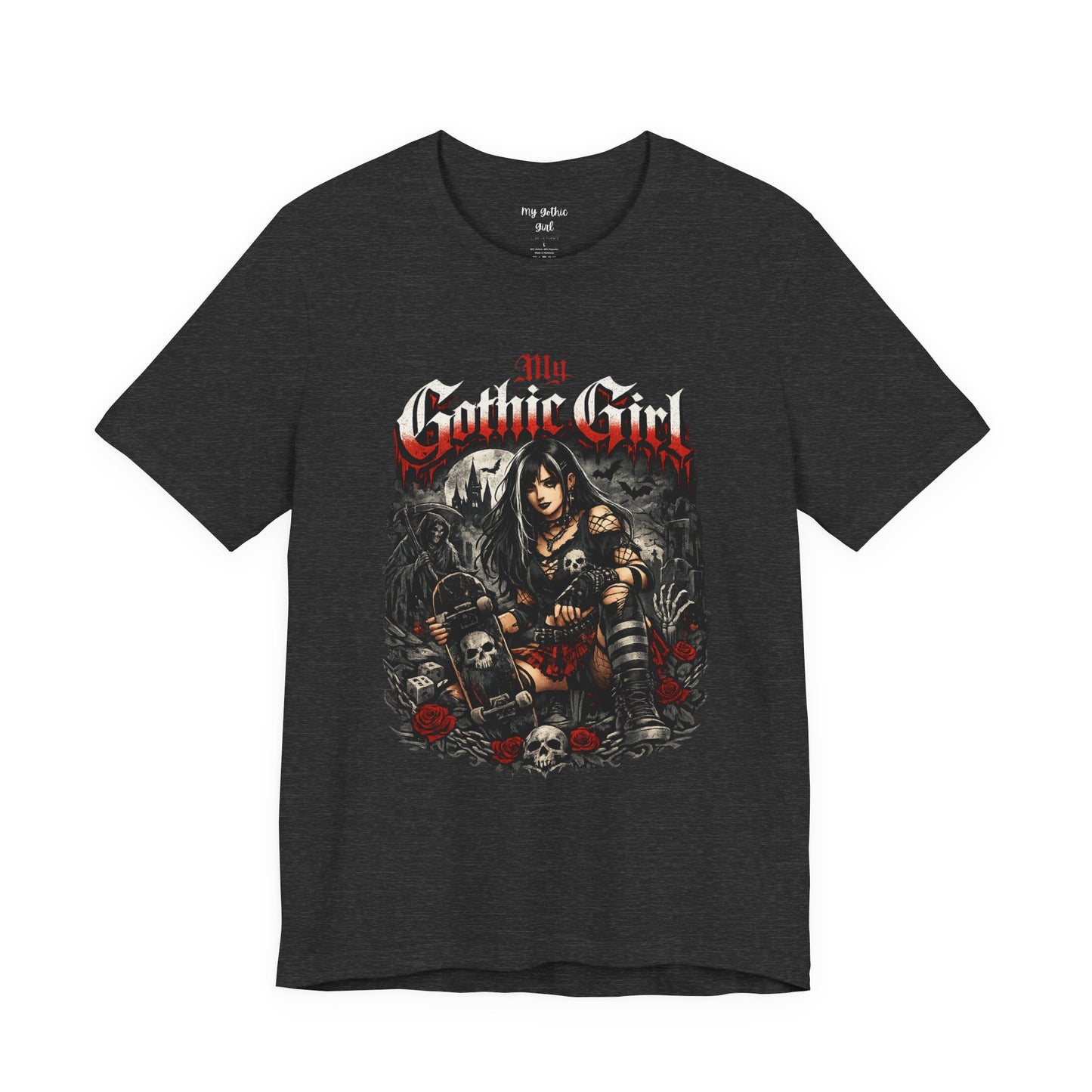 My Gothic Girl - Skater Girl Short Sleeve T Shirt