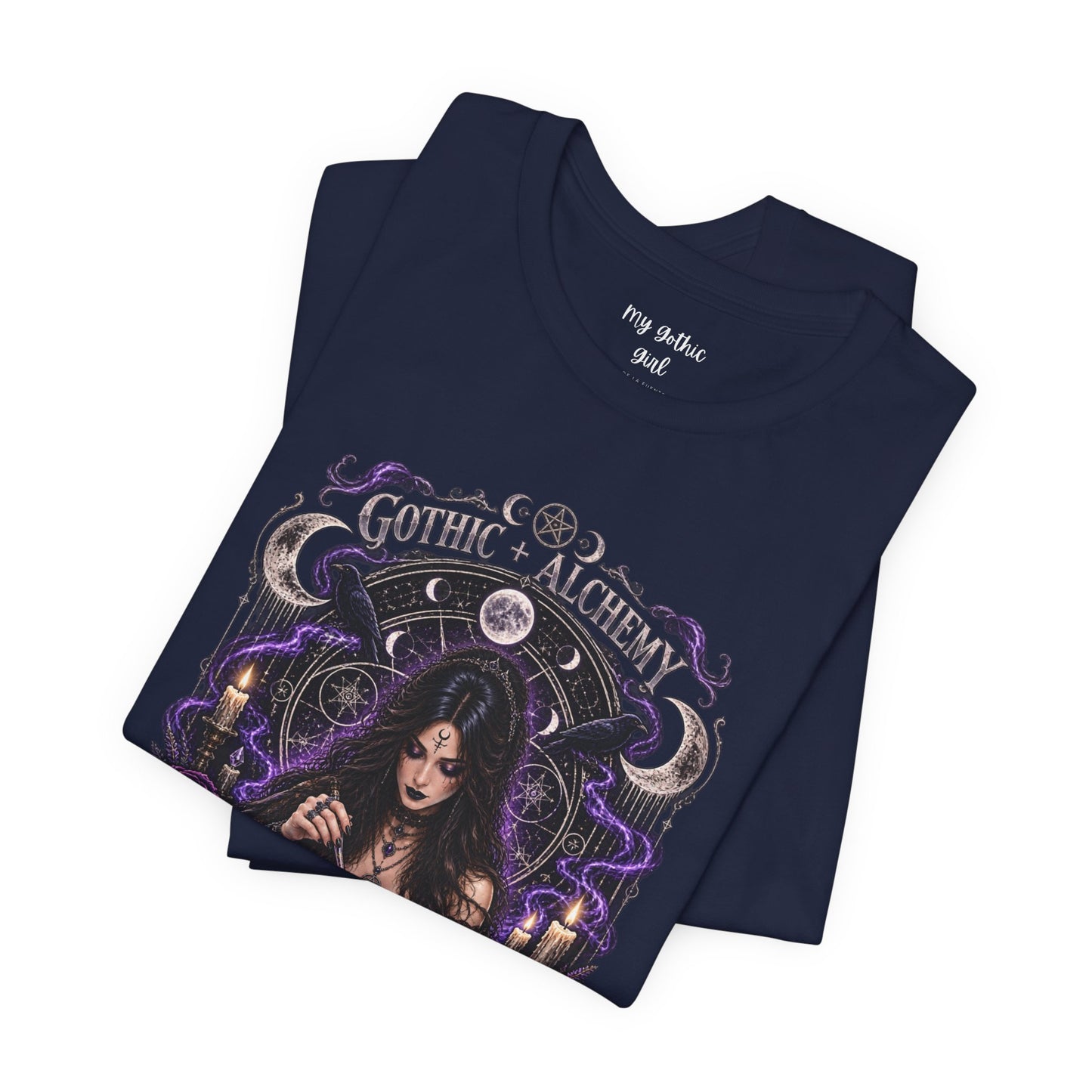 Gothic Alchemy T-Shirt — Witch Potion Skull Graphic Tee