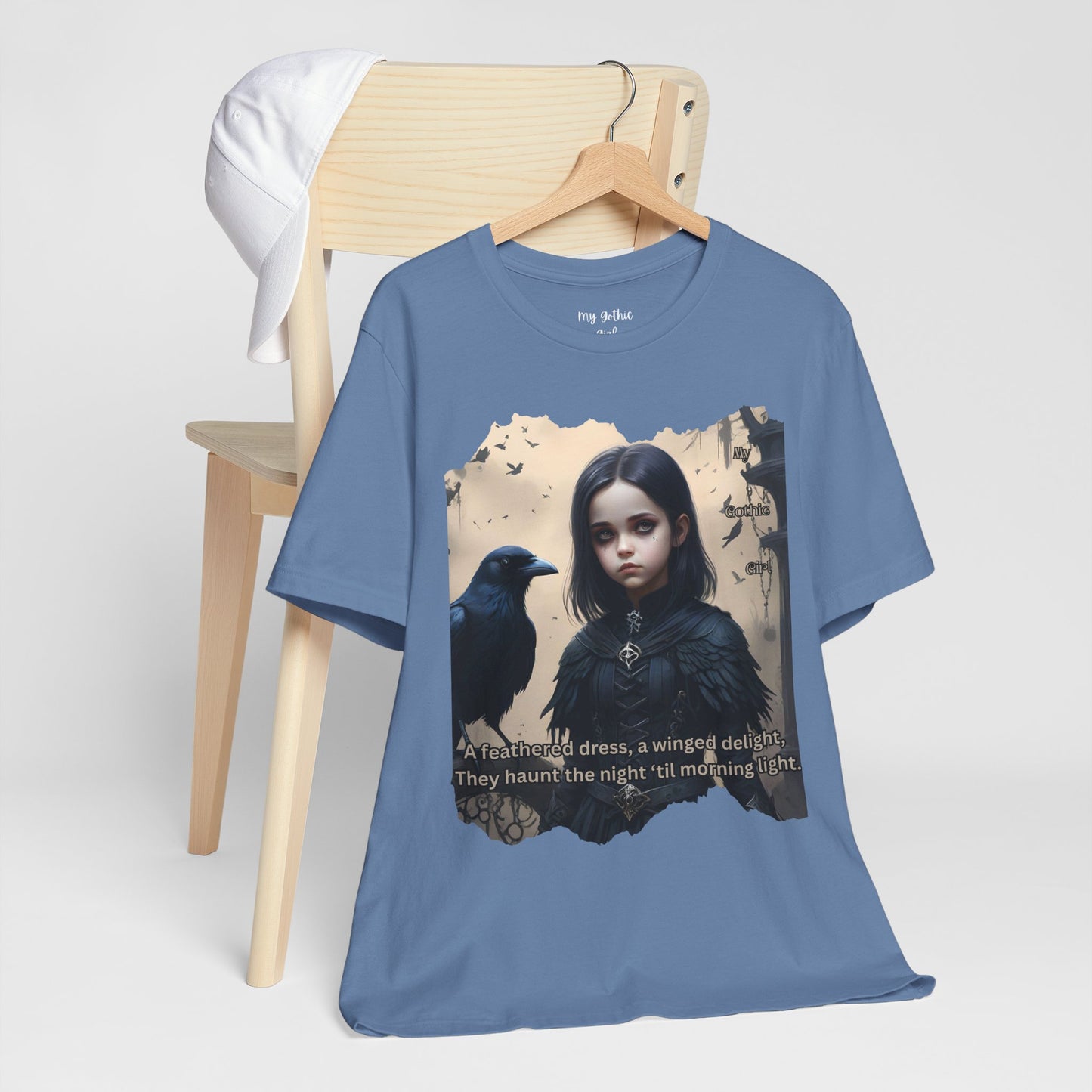 My Gothic Girl T-Shirt "Black Raven"  Whimsy Goth, Goth Fashion, Poetic Gothic Street Wear
