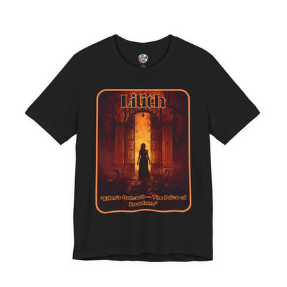 “Lilith  —  Eden’s Outcast, The Price of Freedom.” Graphic T-Shirt – Alt Aesthetic Poetic Goth Street-wear