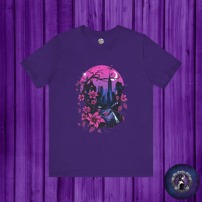 “Dark Bloom” — WhimsyGoth Floral Tee – Alt Aesthetic Poetic Goth Street-wear