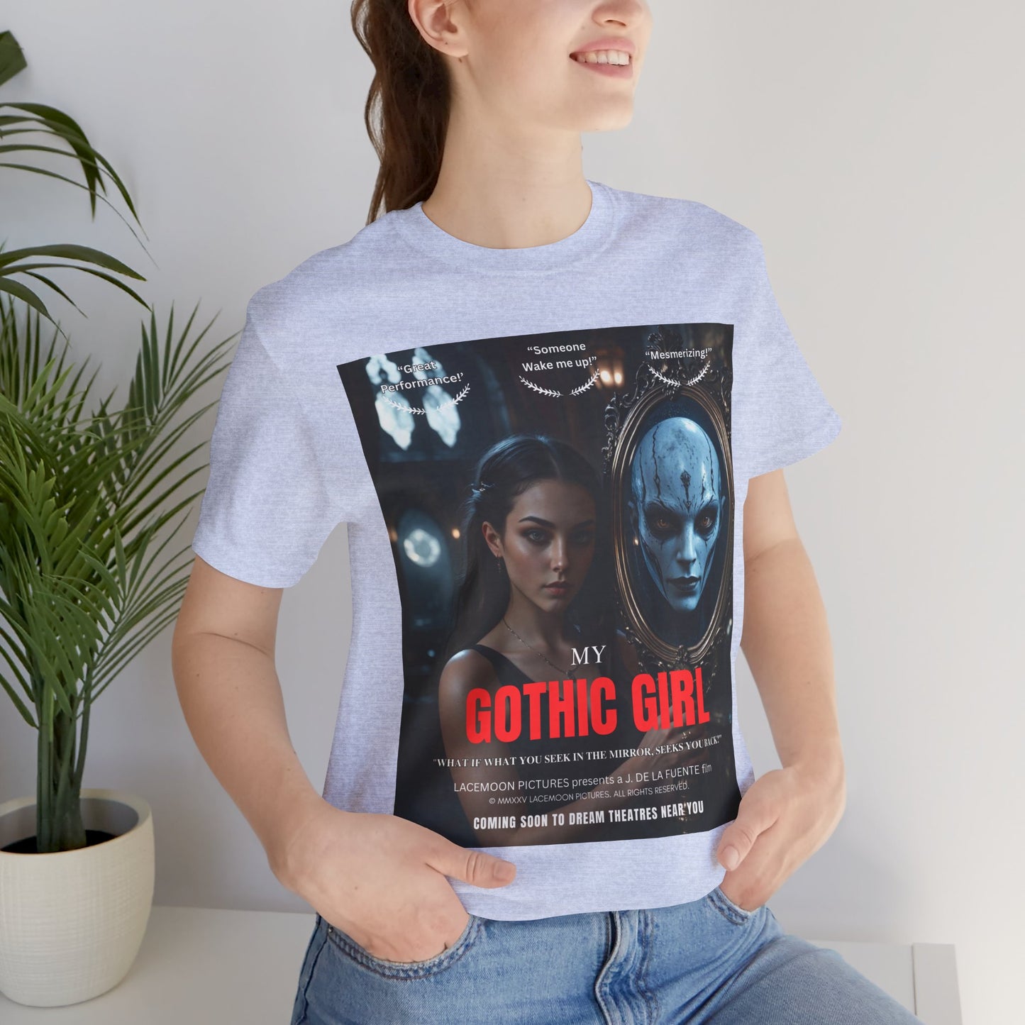 My Gothic Girl T-Shirt "Movie Poster" – Whimsy Goth Streetwear, Dark Poetry Fashion, Alt Aesthetic Apparel
