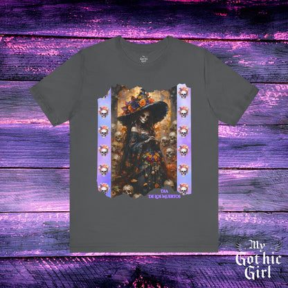 My Gothic Girl Dia De Los Muertos Graphic Tee – Gothic Streetwear, Whimsy Goth, Dark Poetry Alt Fashion