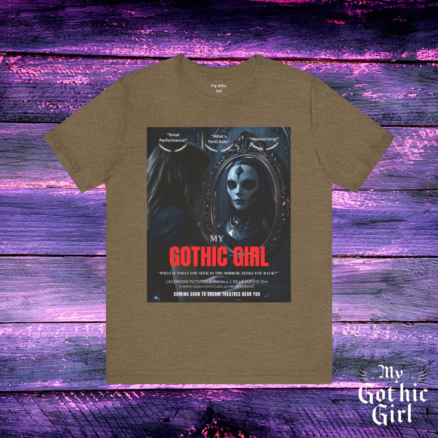 My Gothic Girl Graphic Tee – Whimsy Goth Streetwear, Dark Poetry Fashion, Alt Aesthetic Apparel
