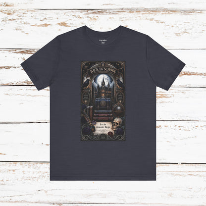 Back to School Gothic T-Shirt — Haunted Academy Illustration