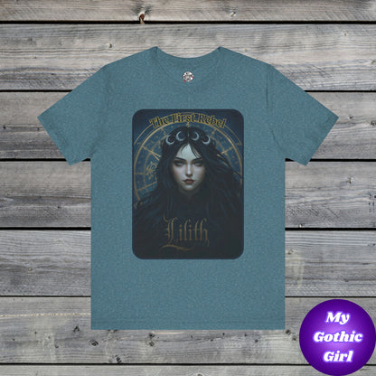 The First Rebel -"Lilith" Graphic T-Shirt – Alt Aesthetic Poetic Goth Street-wear
