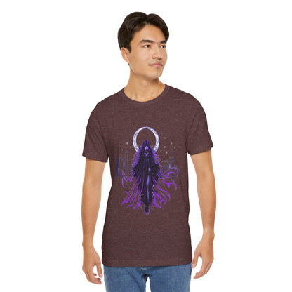“Celestial Enchantress”  Gothic Graphic T-Shirt – Alt Aesthetic Poetic Goth Street-wear