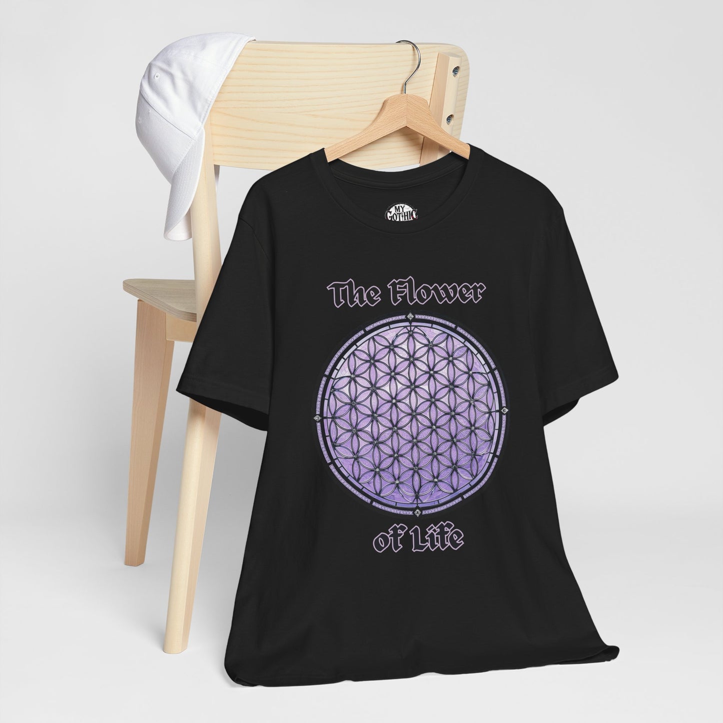 "The Flower of Life"  Gothic Graphic T-Shirt – Alt Aesthetic Poetic Goth Street-wear